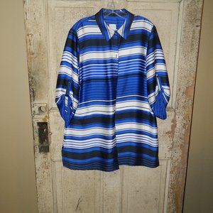 Chico's Button Front Tunic Blouse Size 2 - Large  12  (R-44)